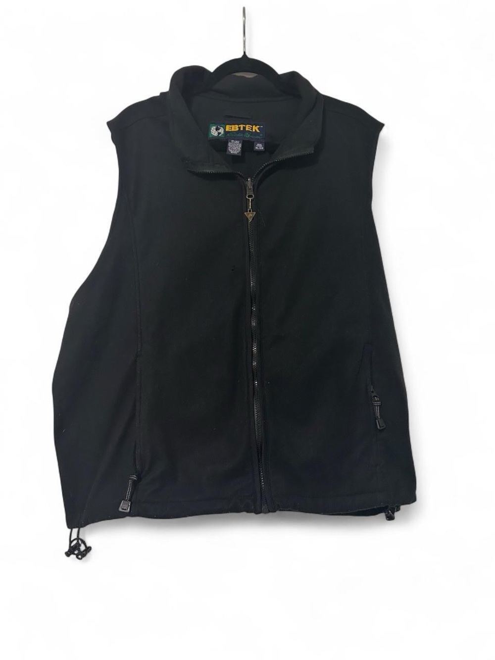 Vintage 90s Eddie Bauer EBTEK Black Fleece Vest Mens XL